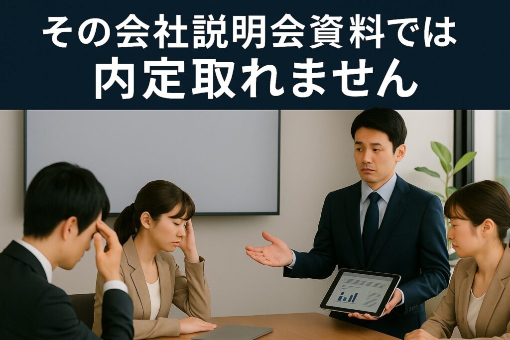 会社説明会資料伝え方効果成果